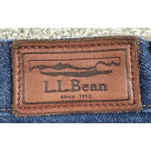 L.L.Bean Jeans Men 36x34 Relaxed Fit Dark Blue Denim Cotton Casual - Picture 7 of 14